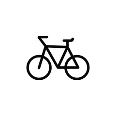 Fototapeta premium Bike icon vector isolated on white, logo sign and symbol.