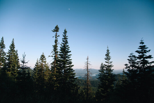 Moonrise Over Northern Idaho