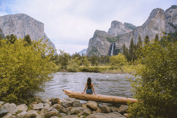 Girl at Yosemite National Park
