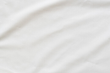 Abstract texture of a white sports jersey