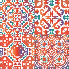 Antique talavera tiles patchworks.