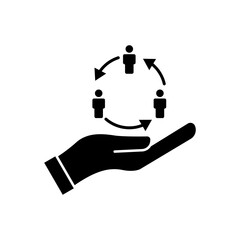 Business team icon. Business network icon. Design template vector