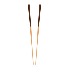 Chopsticks vector. Chopsticks on white background.