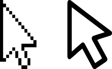 mouse pointer icon isolated on white background