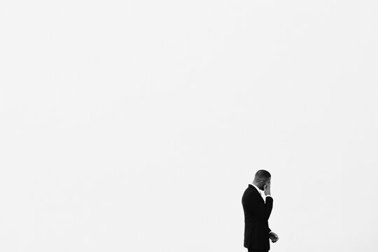 Groom Wiping Away a Tear