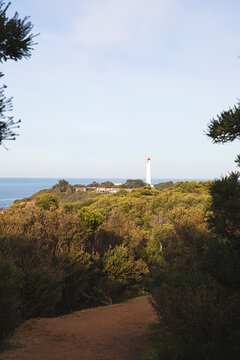 Split Point Light House at Aireys Inlet, along the Great Ocean Road in Victoria, Australia