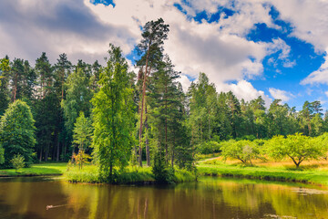 Amazing landscape in a beautiful park