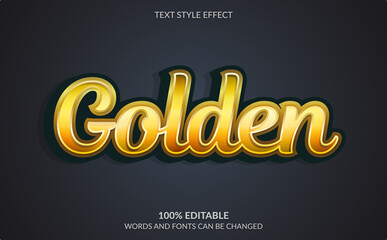Editable Text Effect, Golden Text Style