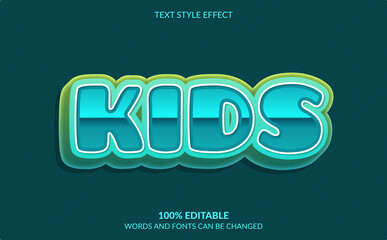 Fototapeta premium Editable Text Effect, Kids Text Style