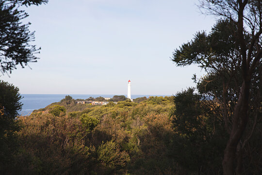 Split Point Light House at Aireys Inlet, along the Great Ocean Road in Victoria, Australia