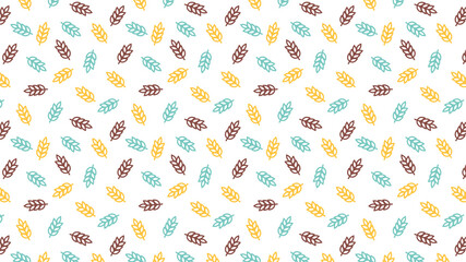 Oat pattern wallpaper. oat symbol. Wheat pattern. Rice pattern wallpaper.