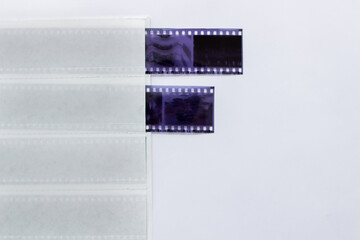 Negative photography films on sorter (the negatives photos are also mine)
