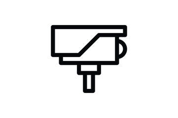 Electronic Outline Icon - Cctv Camera