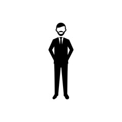 Artist designer icon (vector illustration)