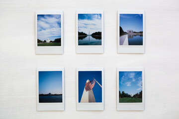 Series of printed photos from Washington DC