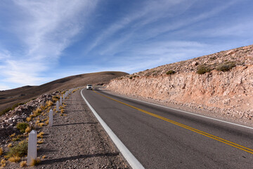 roads and landscapes of the Quebrada de Humahuaca in jujuy - Argentina 