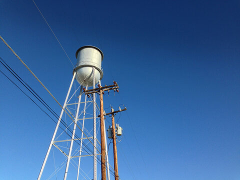 Old Retro Style Water Tower