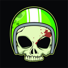 Skull Rider Vector Illustration