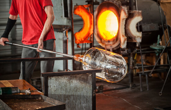 Glass: Final Shaped Glass Rests Before Going Into Kiln