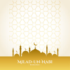 islamic style milad un nabi festival card design