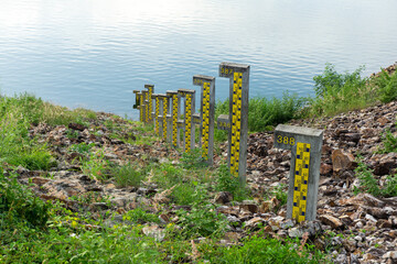Water level measurement in chiang mai thaiand.