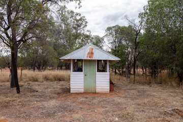 Fototapeta na wymiar Old food safe, outback station