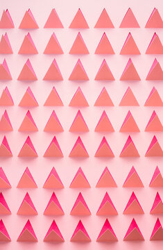 Pattern of triangles cut out like peaks