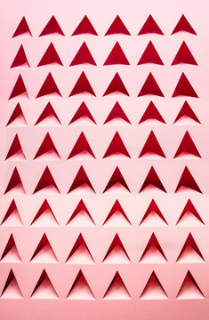Polygon pattern made of paper