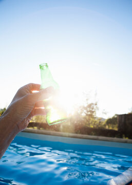 Person enjoying a relaxing vacation.