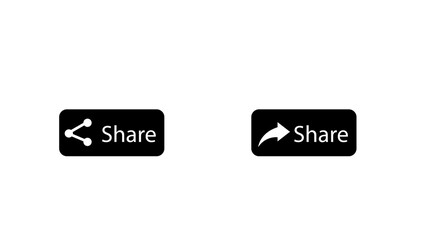 Set of Share icon illustration on white background