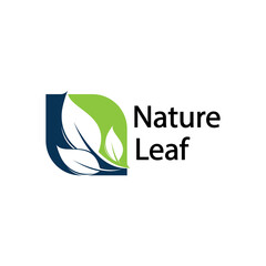 leaf logo design vector for nature symbol template editable,Green leaf logo ecology nature element vector icon.