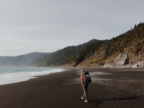 Greg Hiking the Coast