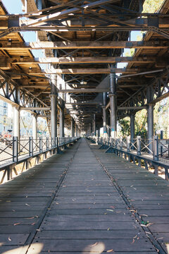 Underpass of a railway