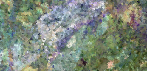 Heavy abstract colorful cubism texture