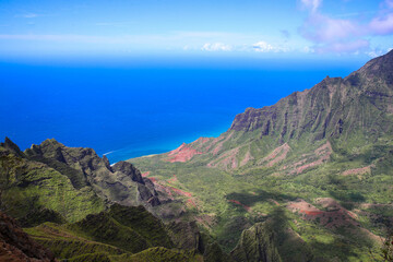 Kalalau Lookout, Na Pali Coast State Wilderness Park, Kauai, Hawaii