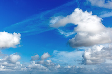 Clouds in the blue sky