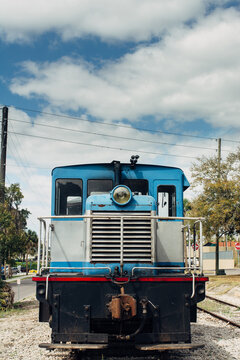 Train engine front