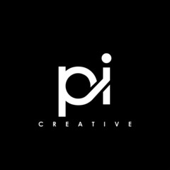 PI Letter Initial Logo Design Template Vector Illustration - obrazy, fototapety, plakaty