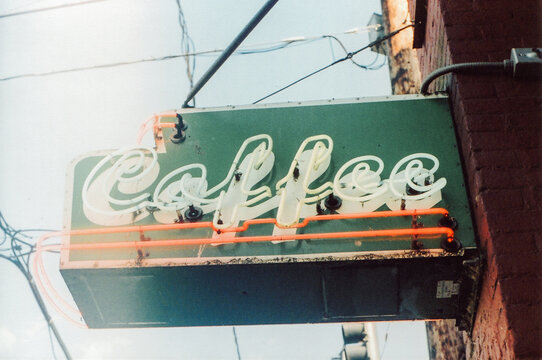 Vintage Neon Coffee Sign