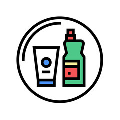 household chemicals department store color icon vector. household chemicals department store sign. isolated symbol illustration