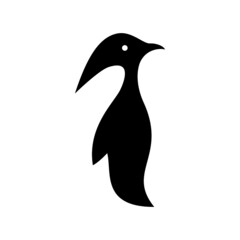 Penguin clip art ,  it can be used as icon or logo or another design element