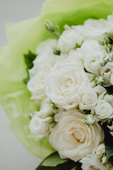 Bouquet de roses pour la mariée
