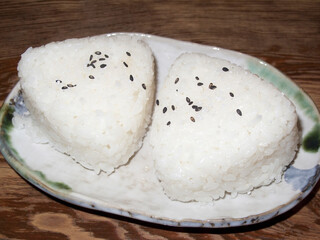 おにぎりのアップ