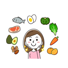 肌に良い食べ物と女性