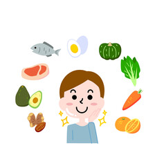 肌に良い食べ物と男性