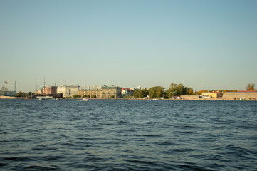 Fototapeta premium On the Neva river in Saint Petersbu