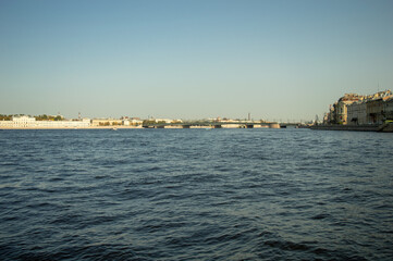 Naklejka premium Liteyny bridge in Saint Petersburg