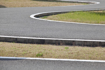自動車教習場の練習道路
