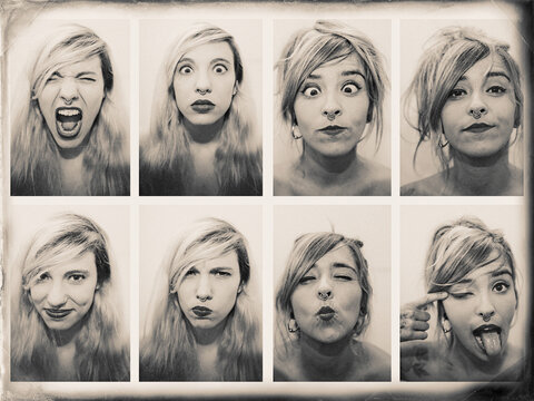 two women with different expressions