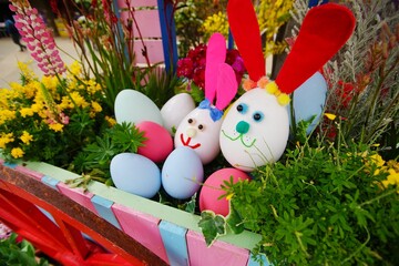 イースターを表現したガーデニング